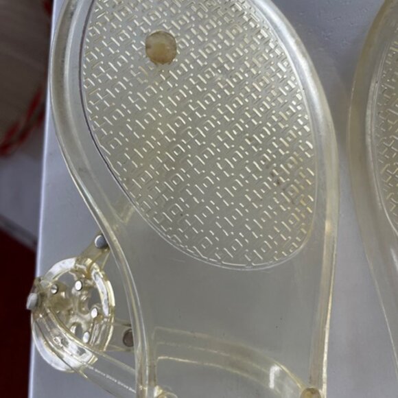 Tory Burch  Mini Miller Jelly Thong Sandals Sz 8 Dustbag - Picture 13 of 16